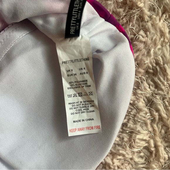 Princess Polly fuschia and purple cheetah one piece swim - Picture 7 of 8